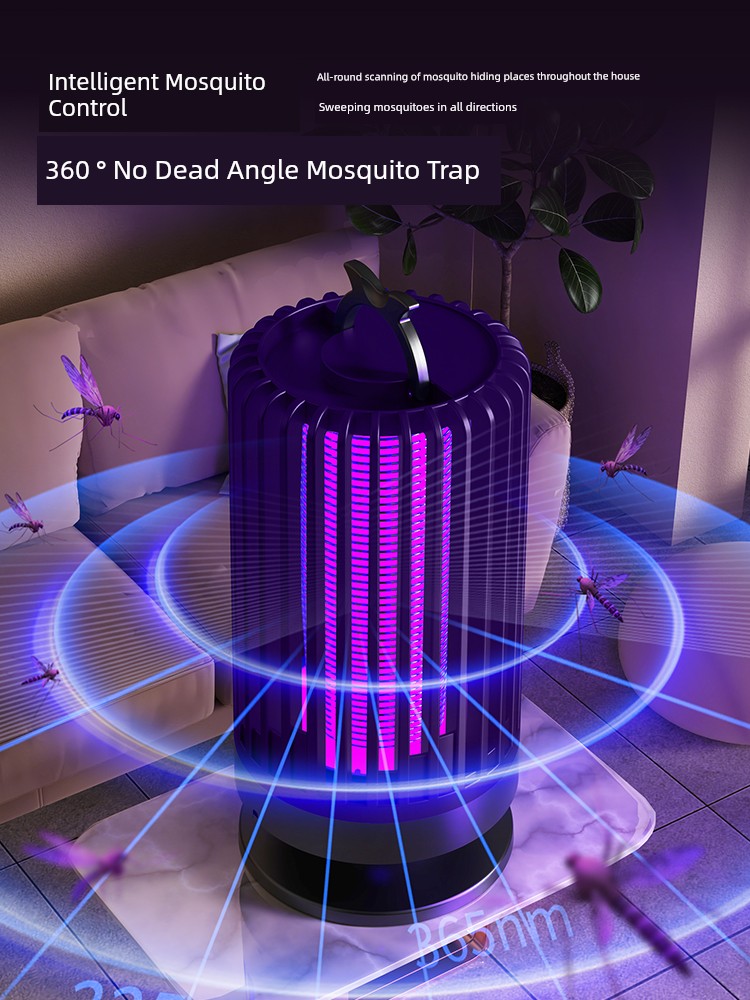 Mosquito Killing Lamp For Home Catcher Indoor Physical Induced Electric Shock Black Technology Mute Room Dormitory Mosquito Repellent Fantastic