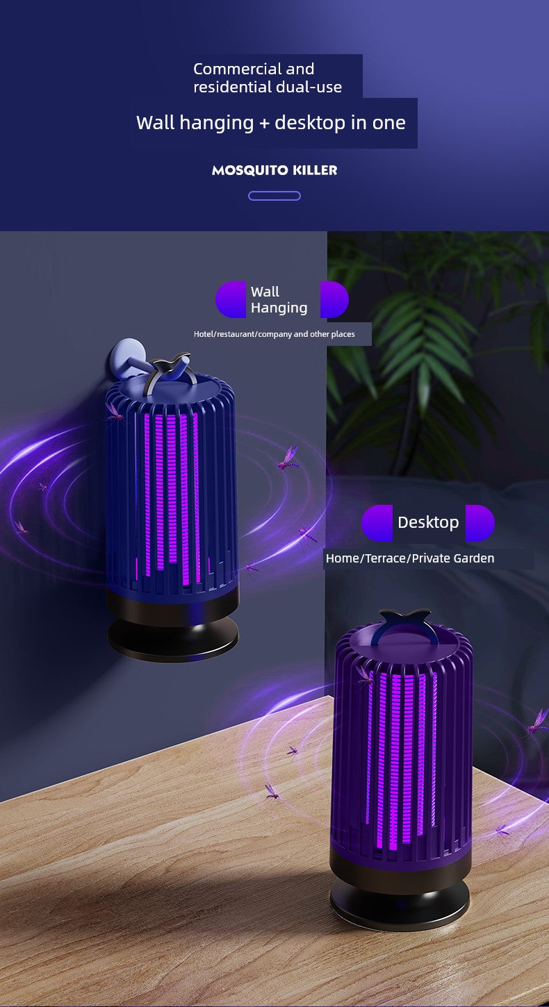 Mosquito Killing Lamp For Home Catcher Indoor Physical Induced Electric Shock Black Technology Mute Room Dormitory Mosquito Repellent Fantastic