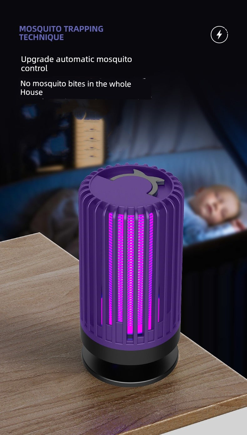 Mosquito Killing Lamp For Home Catcher Indoor Physical Induced Electric Shock Black Technology Mute Room Dormitory Mosquito Repellent Fantastic